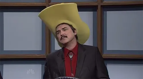 Norm MacDonald as Burt Reynolds (aka Turd Ferguson) on Saturday Night Live